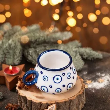 Wholesale Evil Eye Curved Mug - Standart - 2