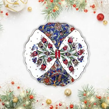 Toptan Altin Seri̇si̇ 30 Cm Çi̇ni̇ Tabak