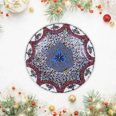 Toptan Altin Seri̇si̇ 40 Cm Çi̇ni̇ Tabak