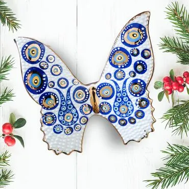 Wholesale Gold Series Evil Eye Pattern China Small Butterfly