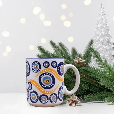 Wholesale Custom Embossed Evil Eye Mug - 6