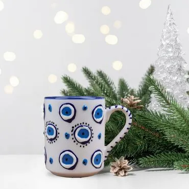 Wholesale Custom Embossed Evil Eye Mug - 7