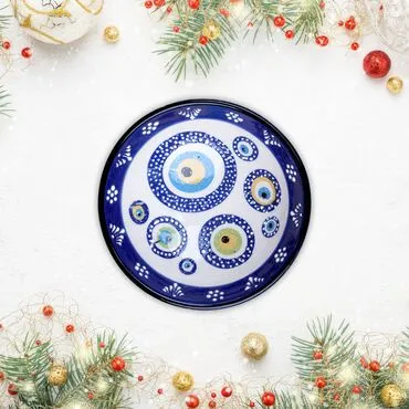 Wholesale 16 cm Nazar Embossed Bowl - 4
