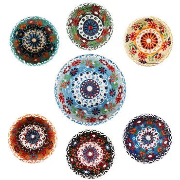 Wholesale Turkish Ceramic 8 Cm Lace Bowl - 8