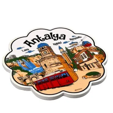 Toptan Antalya Temalı Büyük Papatya Ni̇hale Seri̇grafi̇ - 4
