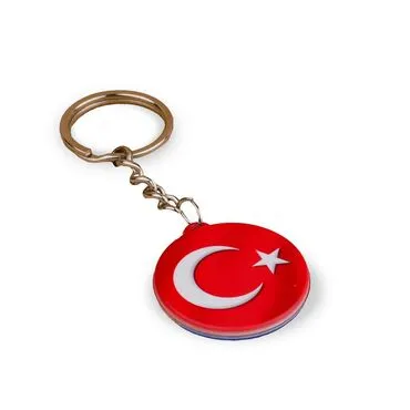 Wholesale Flag Themed Myros UV Square Keychain 42.3 mm