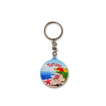 Wholesale Turunç Themed Myros UV Square Keychain 42.3 mm