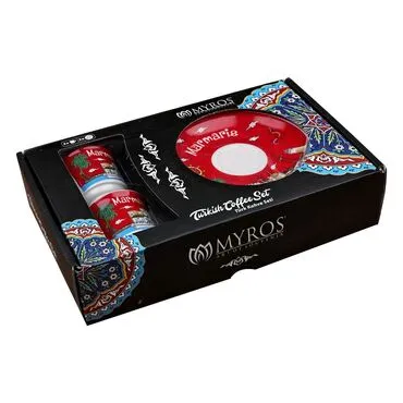 Wholesale Marmaris Themed Printed Porcelain 2 Piece Coffee Set - 5