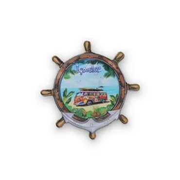 Wholesale Myros UV Steering Wheel Shaped Refrigerator Magnet 82*82 mm