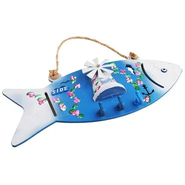 Wholesale Side Themed Injection Fish Keychain