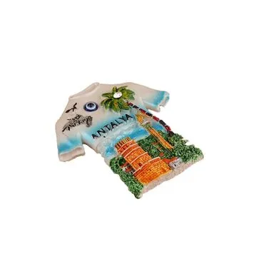 Wholesale Antalya Themed Stone and Mother of Pearl Polyester Refrigerator Magnet - 60