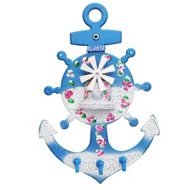 Wholesale Alanya Themed Injection Anchor Keychain