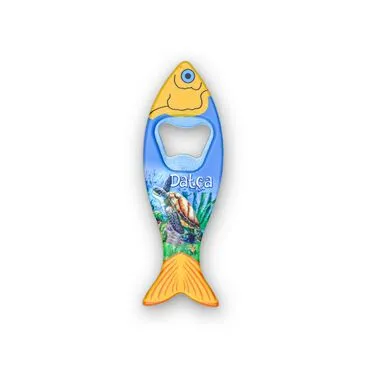 Wholesale Datça Themed Myros UV Fish Bottle Opener 42*130 mm