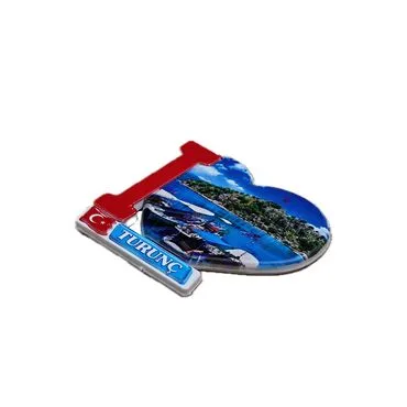 Wholesale Turunç Themed Myros UV Heart Shaped Refrigerator Magnet 86*62 mm - Standart - 3