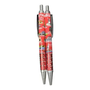Wholesale Istanbul Themed Click Ballpoint Pen - Standart - 2