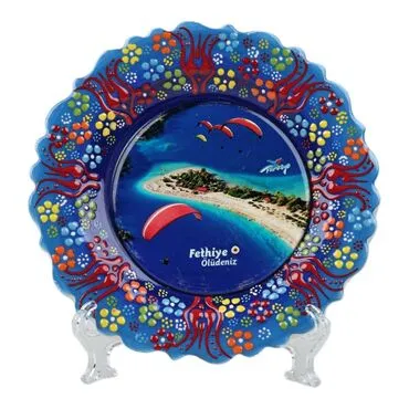 Wholesale Fethiye Themed Myros 18 cm Decorative Plate