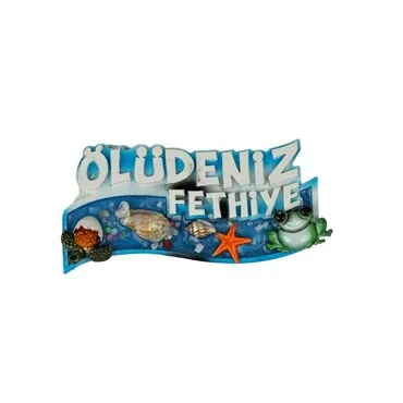 Wholesale Fethiye Themed Transparent Poly Shaped Refrigerator Magnet