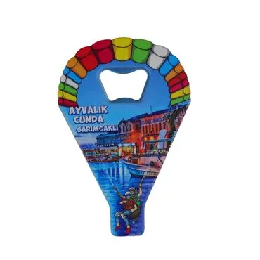 Wholesale Ayvalık Region Themed Myros UV Parachute Bottle Opener
