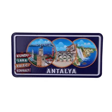 Antalya Themed Embossed Pvc Oppression Fridge Magnet - 2