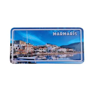 Marmaris Themed Embossed Pvc Oppression Fridge Magnet - 2