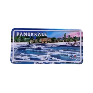 Pamukkale Themed Embossed Pvc Oppression Fridge Magnet - 5