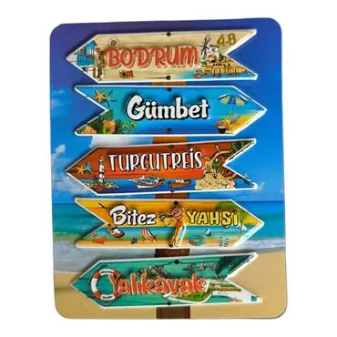 Wholesale Bodrum Themed Embossed PVC Refrigerator Magnet 70x90 mm