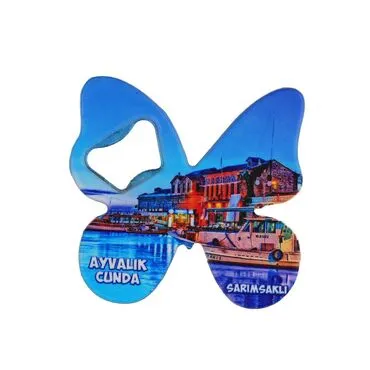 Wholesale Ayvalık Region Themed Myros UV Butterfly Bottle Opener
