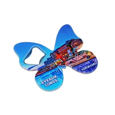 Wholesale Ayvalık Region Themed Myros UV Butterfly Bottle Opener - 5