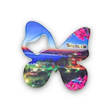 Wholesale Marmaris Themed Myros UV Butterfly Bottle Opener