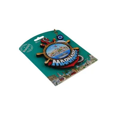 Toptan Marmaris Temalı Myros Kartonetli̇ Uv Ahşap Magnet - 28