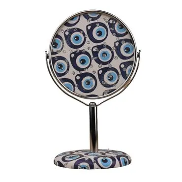Wholesale Nazar Themed Standing Leather Covered Mirror
