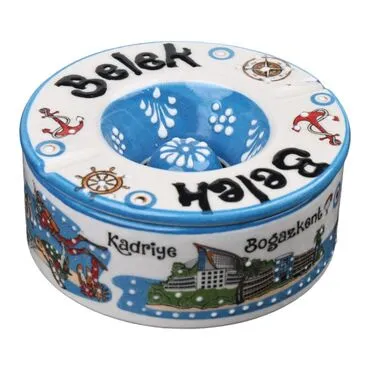Wholesale Belek Themed Traditional Large Covered Ashtray 115*55 mm - Standart - 4