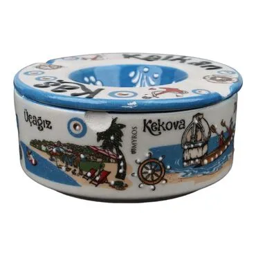 Toptan Kaş Temalı Yöresel Kapakli Büyük Küllük 115*55 Mm - Standart - 2