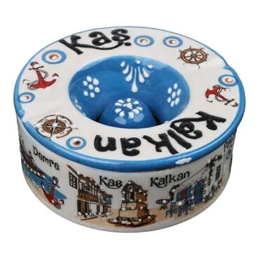 Toptan Kaş Temalı Yöresel Kapakli Büyük Küllük 115*55 Mm - Standart - 4