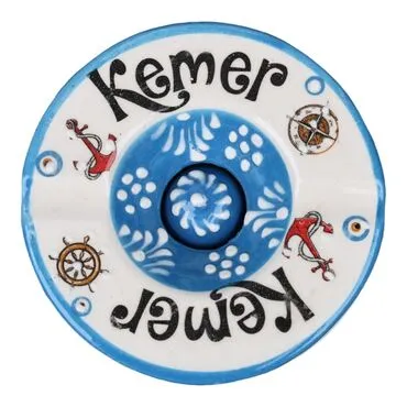 Wholesale Kemer Themed Traditional Lidded Large Ashtray 115*55 mm