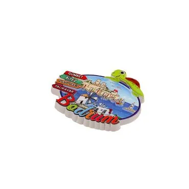 Bodrum Themed Polyester Printed Fridge Magnet - 23