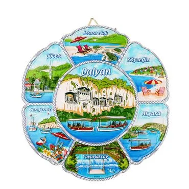 Wholesale Dalyan Themed Polyester Refrigerator Magnet