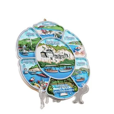 Wholesale Dalyan Themed Polyester Refrigerator Magnet - Standart - 2