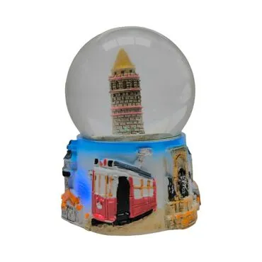 Wholesale 65 mm Polyester Istanbul Kizkulesi Water Globe - Standart - 2