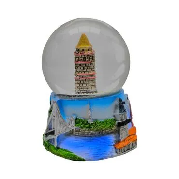Wholesale 65 mm Polyester Istanbul Kizkulesi Water Globe - Standart - 3