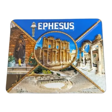 Wholesale Efes Themed Embossed PVC Refrigerator Magnet 70x90 mm