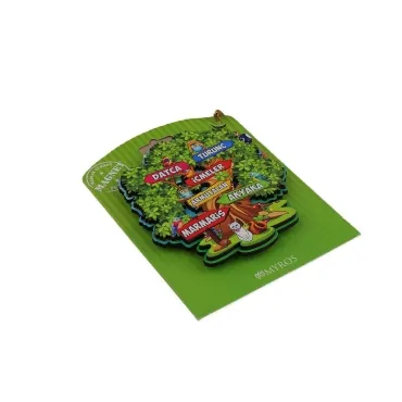 Wholesale Myros Carded UV Wooden Refrigerator Magnet - 4