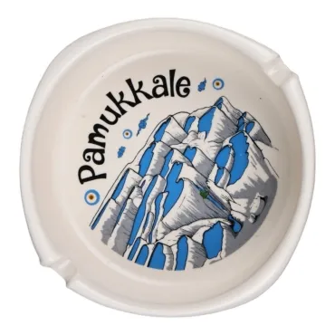 Wholesale Pamukkale Themed Large Ashtray 100*40 mm