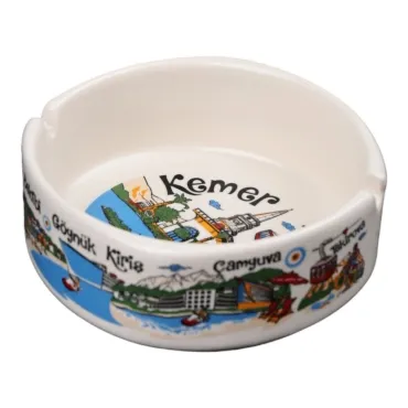 Wholesale Kemer Themed Large Traditional Ashtray 100x40 mm - 19