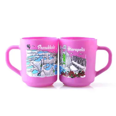 Wholesale Pamukkale Themed Glass Mug Set of 2 - 6