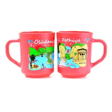 Wholesale Fethiye Themed Glass Mug Set of 2 - 5