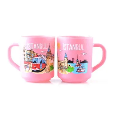 Istanbul Themed Dual Glass Mug Set - 10