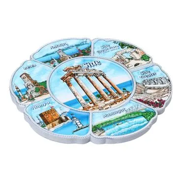 Wholesale 20 Cm Side Polyester Plate - Standart - 3