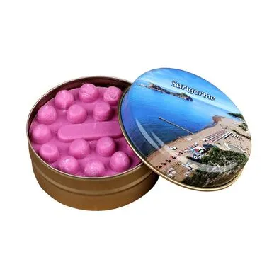 Wholesale Sarıgerme Themed Myros Lidded Scented Love Candle - Standart - 2