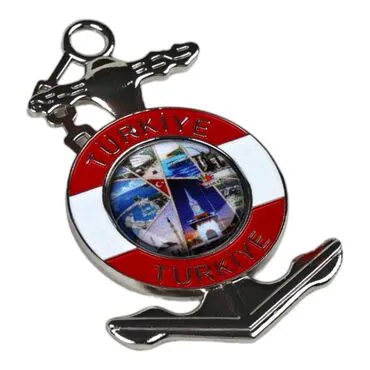 Wholesale Türkiye Themed Metal Myros Anchor Refrigerator Magnet - Standart - 2